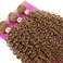 Golden Afro Kinky Curly Synthetic Hair Weave 3 Bundles 16 18 20 Inches Color 27 Heat Resistant Fiber Hair Extensions