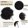 Afro Puff Drawstring Ponytail Black Kinky Curly Synthetic Ponytail Hair Afro Bun Ponytail Hairpieces Clip in Hair Extensions for Black Women 2# Black Brown 7 Inch Large