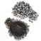 SuyiIRL Gray Afro Puff Drawstring Ponytail with Curly Hair Pieces Clip in Bangs Short Ponytail Hair Extensions drawstring ponytail for Black Women Natural Hair Ponytail