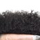 Hair Units For Black Men Full Poly Thin Skin Afro Curl Toupee for Black Men Brazilian Kinky Curly Human Hair Systems Afro Toupee For Black Men Afro Unit Black Mens Toupee Afro Wave 8mm#1 Jet Black