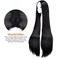 AGPTEK Wig, Synthetic Wig for Women, 40 Inch /100 cm Straight Long Wig Part in the Middle Anime Costume, Great for Party, Cosplay, Daily-Use and Festivals (Black)