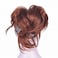 Aimole Adjustable Messy Style Ponytail Clip-on Straight Wig Short Extensions Hair Synthetic Hairpiece (130 Copper red)