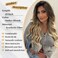 Blonde Wig for Women 4X1 Lace Hairline Long Middle Part with Dark Root Synthetic Heat Resistant Natural Hair for Daily Party