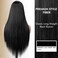 AISI HAIR Straight Lace Front Wig Pre Plucked With Baby Hair 13x4 HD Glueless Synthetic Black Wigs for Women 28inch Beginner Friendly