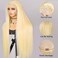 Alididi 30Inch 613 13x6 Lace Front Wig Human Hair 200 Density 613 Lace Front Wig Human Hair Blonde Wig Human Hair Straight Lace Frontal Wig Human Hair Pre Plucked With Baby Hair (613 Blonde Wig)