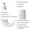 Leeven White Braiding Hair Pre Stretched 2 Packs Ombre Jumbo Braiding Hair Extensions 26 Inch High Temperature Synthetic Fiber Hair Extension for Box Braids Crochet(White#)