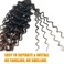 Gogo Curl 18 Inch 8 Packs Curly Crochet Hair for Black Women Ombre Dark Brown Color Wavy Beach Curls Crochet Hair Water Wave Go Go Crotchet Hair Curly Braiding Hair Extensions(18inch 8pack, 1b/30)