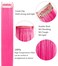 10PCS 20''Pink Hair Extensions for Girls Wig Pieces Clip in Coloured Hair Extensions for Women Colorful Hairpieces Party Highlights Synthetic Multiple Colors