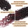 Goddess Locs Crochet Hair 18 Inch 7 Packs Faux Locs Crochet Hair Soft Crochet Locs Boho Faux Locs Crochet Hair Synthetic Hippie Locs Pre Looped Crochet Braids Curly Ends (18 Inch, 1B/BG)