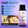 Arison Hair Extensions UV Glue V Light Kit Tools Clear Glue UV Lamp 20g Glue 30g Remover Wig Hair Professional Hairdresser