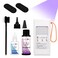 Arison Hair Extensions UV Glue V Light Kit Tools Clear Glue UV Lamp 20g Glue 30g Remover Wig Hair Professional Hairdresser