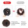 Messy Bun Hair Pieces for Women Synthetic Curly Wavy Bun Hair Extension Fluffy Hair Piece Bun Hair Scrunchies Accessories (Dark Brown #2/33)