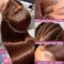 ANDRIA 28 Inches Chocolate Brown 13x6 HD Lace Front Wigs Brown Straight Pre-plucked Glueless Lace Frontal Wigs Synthetic Heat Resistant Hair Wig With Baby Hair Natural Hairline Lace Wigs for Women