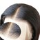 ANDRIA 13&times;6 Inch Deep Part Lace Front Wigs Black Hair Synthetic Wigs Long Straight Heat Resistant Hair Pre Plucked Wig with Baby Hair Bleached Knots for Women 24 Inches Black Hair