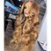 ANDRIA Highlight Brown Lace Front Wig Loose Wave Wigs with Baby Hair Dark Roots Ombre Brown Wig Glueless Lace Wigs Long Body Wave Wig Synthetic Heat Resistant Fiber Colorful Wig for Black Women 24