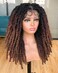 Annivia 20Inch Triangle Knotless Butterfly Locs Braided Wigs for Black Women