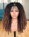 Annivia 20Inch Triangle Knotless Butterfly Locs Braided Wigs for Black Women