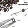 500 Pcs Micro Link Rings Beads for Hair Extensions 5mm Silicone Lined Beads Microlinks Hair Extensions Tool (Brown, 5.0mm)
