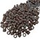 500 Pcs Micro Link Rings Beads for Hair Extensions 5mm Silicone Lined Beads Microlinks Hair Extensions Tool (Brown, 5.0mm)