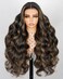 Arabella 5x6 Ready to Go Glueless Wigs Human Hair 1B/27 Highlight Lace Front Wig Human Hair 210% Density Pre Cut Glueless Wigs Human Hair Real Pre Bleached Body Wave Wig (24inch, 5X6 Balayage Wig)