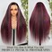 Highlight Lace Front Wig Human Hair 13x4 Ombre Lace Front Wig Human Hair 210% Density HD Lace Frontal Wig Lace Front Wigs Human Hair (24inch, 13x4 1B/Purple wig)