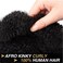 Afro Kinkys Bulk Human Hair For Dreadlocks, Loc Repair, Dreadlock Extensions, Twists, 100% Human Braiding Hair - 1 Bundle/Pack 35 grams, 1.2 Oz - (10 inch Color 1B) (1B, 10 Inch)