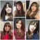 HAIRCUBE Brown Wigs for Women Long Straight layered Wig with Bangs Highlight Colour Heat Resistant Fiber Synthetic Wigs Daily Natural looking