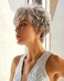 HAIRCUBE Short Curly Gray Wigs for Women Pixie Cut Wig Grey Easy-Care Human Hair Wigs for Women