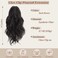 BARSDAR Claw Clip in Ponytail Extensions - 14 Inch Short Wavy Dark Brown Ponytail Hair Extensions for Women - Synthetic Claw Clip in Pony Tails Hairpieces Fake Pony Tails - Dark Brown