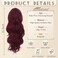 BARSDAR Red Ponytail Extension - 16 Inch Wavy Drawstring Ponytail Hair Extensions Clip in Ponytails Synthetic Red Pony Tails Hairpieces for Women Daily Party Halloween - Burgundy