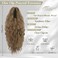 BARSDAR Brown Ponytail Extension - 18 Inch Claw Clip Ponytail Extensions for Women - Curly Wavy Multi Layered Synthetic Clip In Pony Tails Hairpieces Fake Ponytail - Ash Brown Mixed