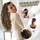 BARSDAR Brown Ponytail Extension - 18 Inch Claw Clip Ponytail Extensions for Women - Curly Wavy Multi Layered Synthetic Clip In Pony Tails Hairpieces Fake Ponytail - Ash Brown Mixed