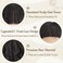 BARSDAR Long Black Wig - 26 Inch Long Wavy Middle Part Wig for Women - Curly Wavy Natural Looking Soft Synthetic Hair Replacement Wigs Daily Party Halloween Wig - Natural Black