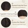 BARSDAR Long Dark Brown Wig - 26 Inch Long Wavy Middle Part Wig for Women - Curly Wavy Natural Looking Soft Synthetic Hair Replacement Wig Daily Party Cosplay Halloween Wigs- Dark Brown