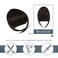 BARSDAR Real Human Hair Clip in Bangs - Thick Human Hair Bangs Clip in for Women - Dark Brown Hair Bangs Extensions Clip in Real Human Hair Bangs Clip on Fringe Hairpieces Daily - Dark Brown