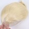 PU Skin Toupee For Men Hair Pieces 10x8" Men Toupee Human Hair Replacement System 0.04mm Think Skin Hair Prosthesis Men Hair Patch Units Implant for Men (#613 Blonde)