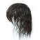 Fluffy Nature Look Curly Hairpiece Clip ON Human Hair Toppers With Bangs Replacement Wiglet Toupee for Thin Hair Long 812cm,25cm Nature Black