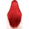 BERON Red Wigs Straight Long Hair Wigs with Bangs Women Fashion Heat Resistant Synthetic Natural Looking Wig for Cosplay Party or Daily Use