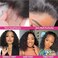 13x4 Bob Wig Human Hair Short Deep Wave Lace Front Wigs Human Hair 180% Density Deep Curly HD Lace Frontal Human Hair Wig for Women Glueless Wig Pre Plucked Natural Hairline 14 Inch