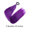 Purple Ponytail Extension with Hair Tie, Colored Hair Extensions, Festival Hair Extensions Rave Hair, Crazy Hair Day Accessories Wacky Hair 2 Packs 24 Inch