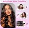Dark Brown Clip in Long Wavy Curly Hair Extensions Naturally Smooth Synthetic Hair Extensions for Women Double Weft Thick Hairpieces for Thinning Hair (20Inch, 4Pcs)