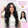 Dark Brown Clip in Long Wavy Curly Hair Extensions Naturally Smooth Synthetic Hair Extensions for Women Double Weft Thick Hairpieces for Thinning Hair (20Inch, 4Pcs)