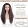 PWEOUKE 22 Inch Glueless Kinky Yaki Straight Headband Wigs Long Hair Wig High Temperature Heat Resistant Synthetic Head Wrap Wigs for Black Women, 1B30 Mix Brown