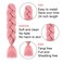 Braiding Hair Extensions for Women 3 Packs 100g/Pack 24Inch High Temperature Ombre Jumbo Synthetic Braiding Hair for Twist Crochet Braids (3 Packs, rouge pink)