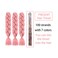 Braiding Hair Extensions for Women 3 Packs 100g/Pack 24Inch High Temperature Ombre Jumbo Synthetic Braiding Hair for Twist Crochet Braids (3 Packs, rouge pink)