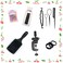 Mannequin Head with Hair 26" hair mannequin doll head hair styling manikin head Cosmetology Doll Head Multicolored Synthetic Fiber Hair（Table Clamp Stand Included) (Blue Pink multicolor)