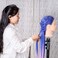 Mannequin Head with Hair 26" hair mannequin doll head hair styling manikin head Cosmetology Doll Head Multicolored Synthetic Fiber Hair（Table Clamp Stand Included) (Blue Pink multicolor)
