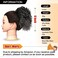 PEACOCO Drawstring Ponytails Ponytail Extension for Black Women, 6 Inch Curly Drawstring Ponytail Synthetic Hairpieces Short Afro Puff Ponytail Extensions with 2 Clips