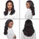 Urbeauty Half Wig Body Wave Human Hair Wigs for Black Women, 18 inch 10A Half Up Half Down Body Wavy Wigs Human Hair Wig for White Women None Lace Frontal Wigs