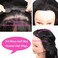 Urbeauty Half Wig Body Wave Human Hair Wigs for Black Women, 18 inch 10A Half Up Half Down Body Wavy Wigs Human Hair Wig for White Women None Lace Frontal Wigs